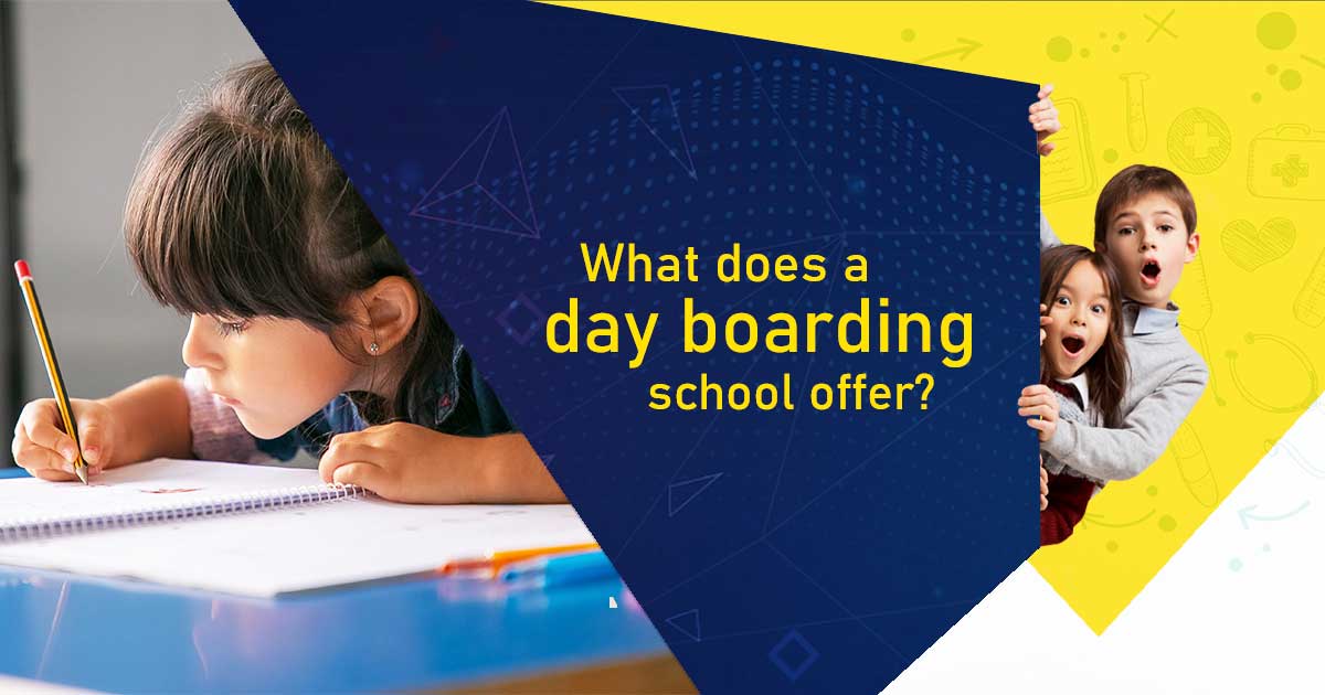 What does a day boarding school offer