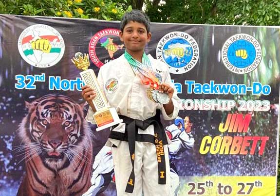 D.C.Sidesh grade 7 wins medals in 32 North & East Taekwondo championship