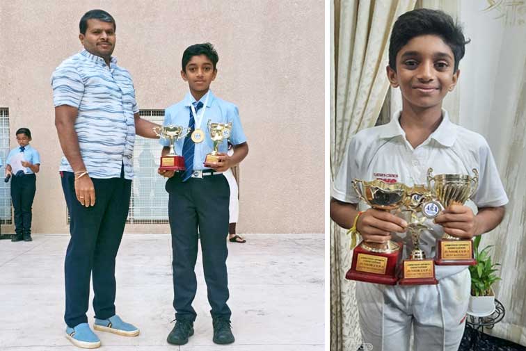 Abhinav H S from Grade 6 won the Man of the Match award