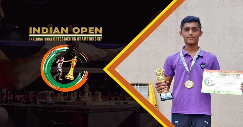 Aryan Surya of Grade 8 won Gold medal in Indian Chess Boxing