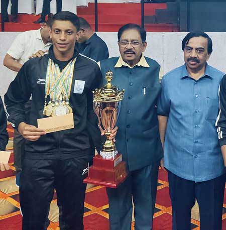 Sharan has bagged 3 golds and 4 Silver Medals at Stste mini olympics 2024