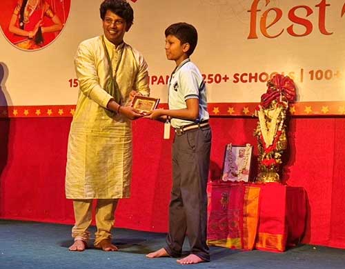 JHS student Shlok won special performance at Bhagavad Gita Shloka Chanting