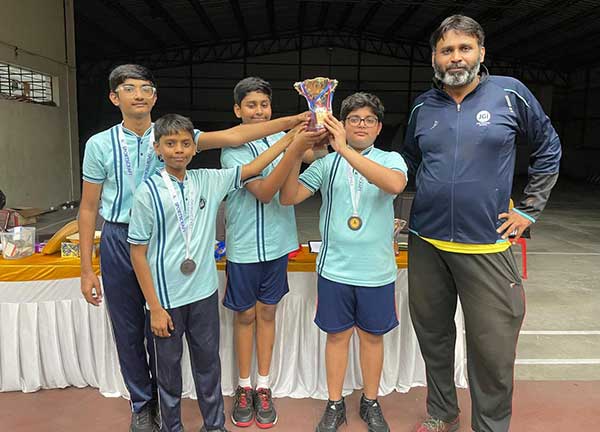 JHS students at table tennis tournament won 3rd place- Boys
