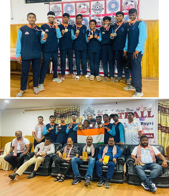Sub-Junior Indian Football team 2023 wins