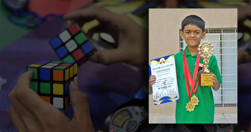 Syed Sufyaan wins in Indian cube challenge 2023