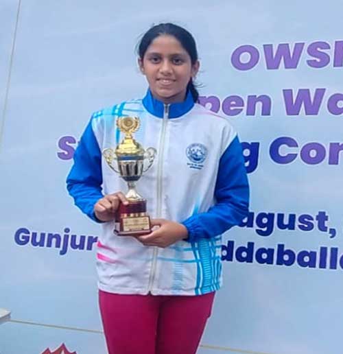 venyashree, aug 2025 swimming champ