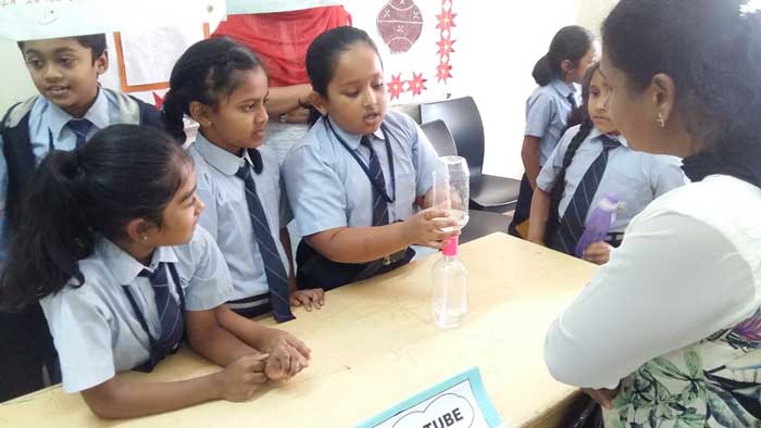 Activity on science experiments by JHS Students