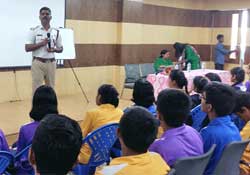 Workshop on Traffic and Road Safety at Jain Heritage School