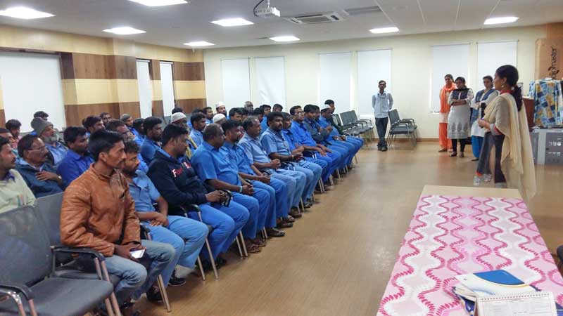 Workshop on bus safety measures at Jain Heritage School