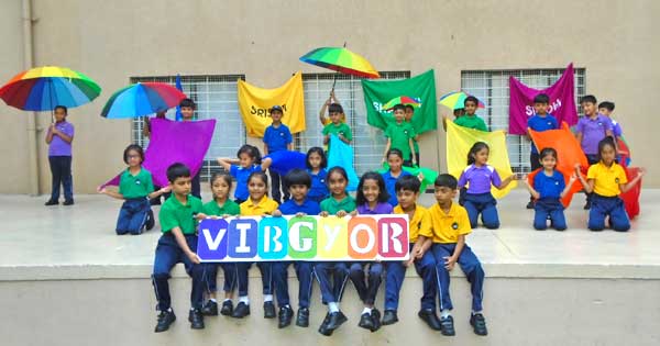 Special assembly on Colours of Rainbow Grade-2D