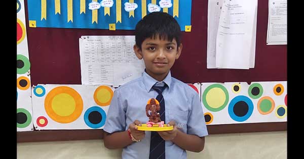 Grade 3 Ganesha Clay modeling 2022 activity