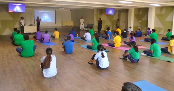 The CCA was conducted on Yoga & meditation for the students of grade-10